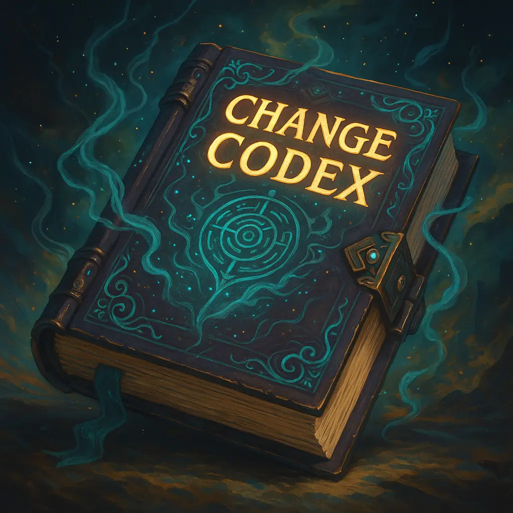 A glowing, mythical book resting on a pedestal, surrounded by swirling light and subtle technological elements, symbolizing the fusion of ancient wisdom and modern AI.